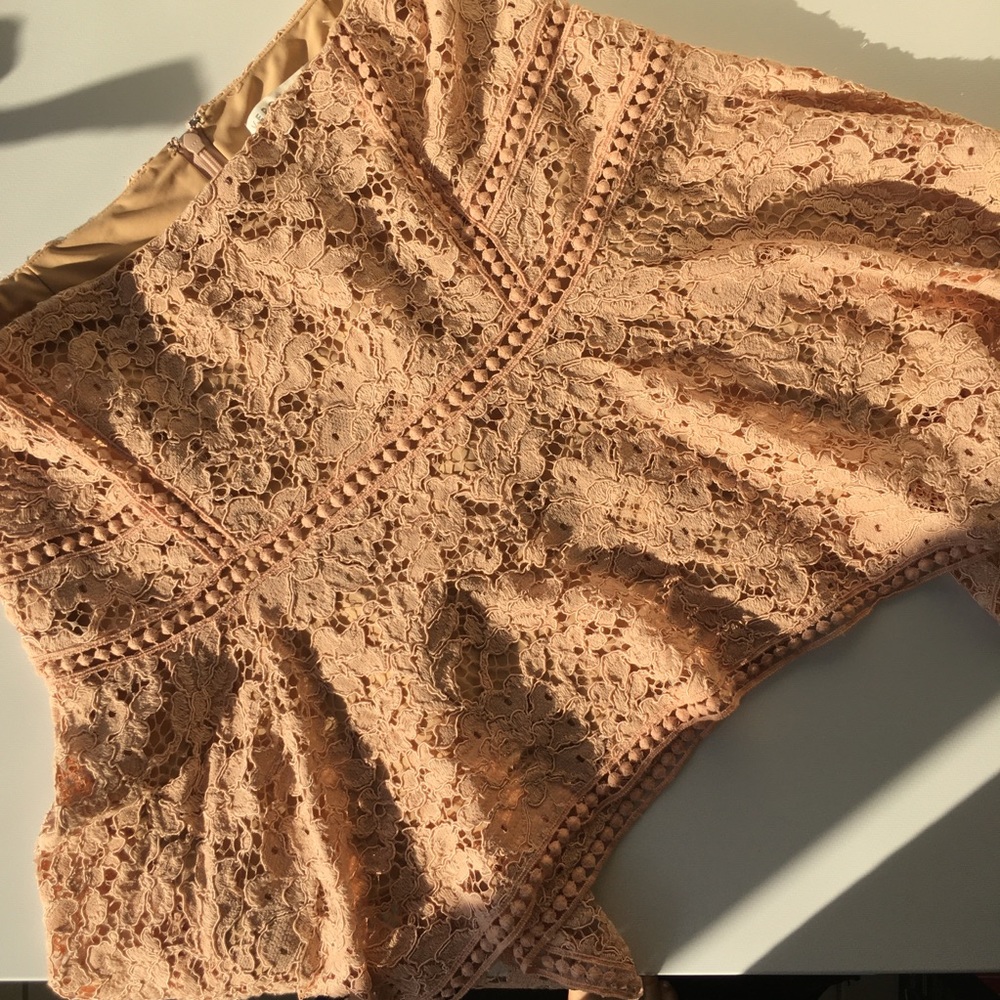 NWT VERONICA BEARD ASYMMETRIC LACE SKIRT
